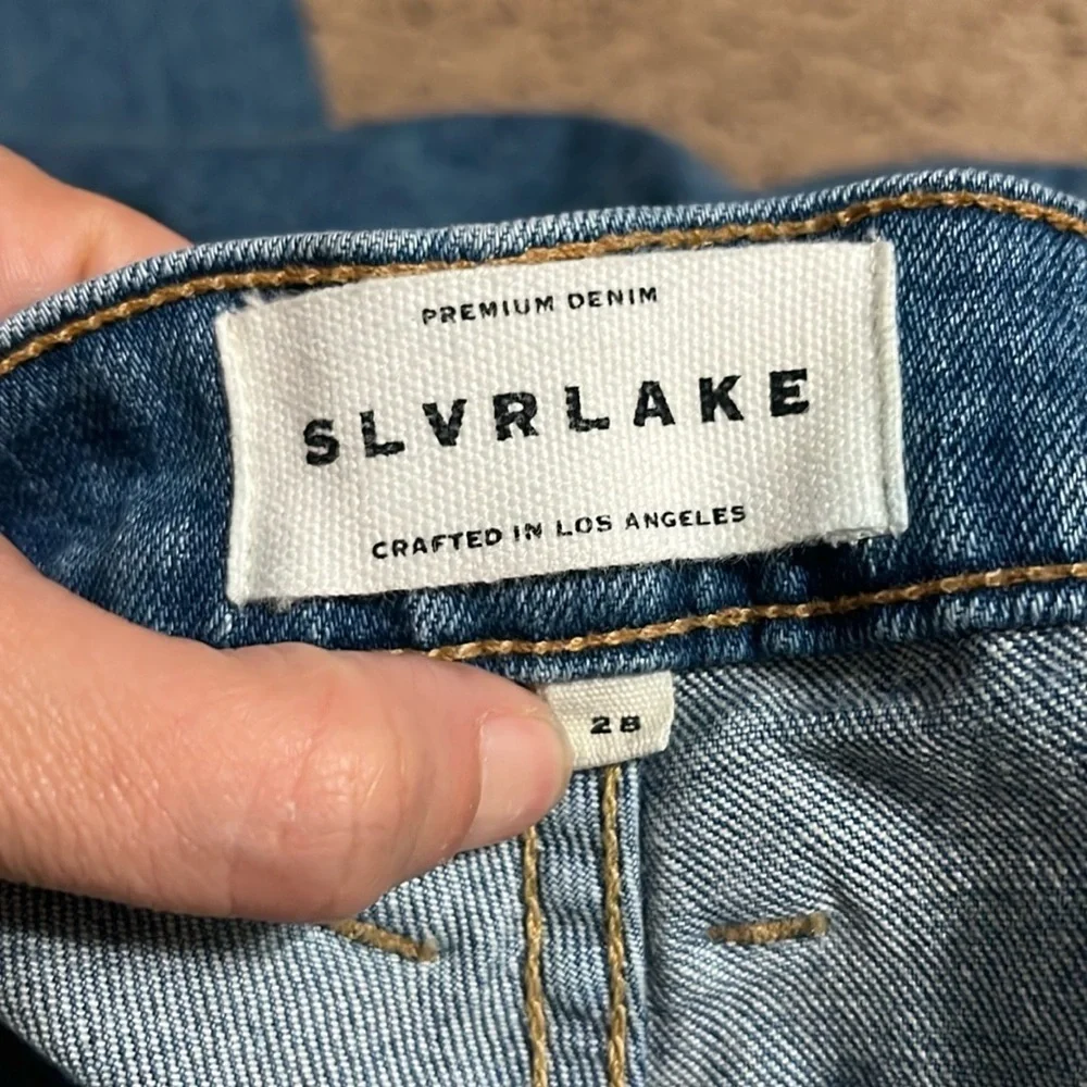 Slvrlake Grace Crop Wide Leg Jean Distressed Montana 28‎